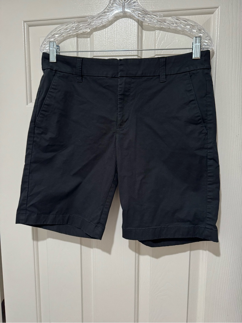 J. Crew Women’s Black Flat-Front Chino Shorts M